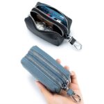 鍵入れケース  車の鍵 カーキー ケース  本革レザー  カラビナ キーホルダー 紛失防止 小物入れ 全8色 SKU:IPC12162024051 - Image 24