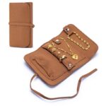 本革 ミニトラベルジュエリーボックス  レディース  柔らかい ジュエリーケース  持ち運び用 ジュエリーポーチ イヤリング ネックレス リング 全7色 SKU:IPC12162024056 - 画像 (16)