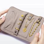 本革 ミニトラベルジュエリーボックス  レディース  柔らかい ジュエリーケース  持ち運び用 ジュエリーポーチ イヤリング ネックレス リング 全7色 SKU:IPC12162024056 - 画像 (2)
