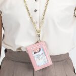 二つ折り 免許証入れ カードケース 本革  IDカードホルダー 定期入れ  パスケース  首掛け ネックストラップ 免許証 ケース  社員証ケース  全5色 SKU:IPC12162024057 - 画像 (9)