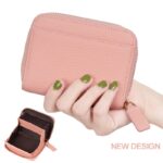 折りたたみ 小銭入れ 本革 ミニ財布 ラウンドファスナー  多機能 財布 小銭入れ RFID  札入れ  ミニ財布 小物ポケット 全7色 SKU:IPC12162024063 - 画像 (2)