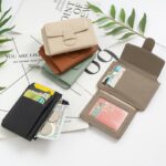 本革 ミニ財布  薄い コンパクト レディース 多機能 財布 小銭入れ RFID  札入れ 二つ折り財布 ミニ財布 小物ポケット 全6色 SKU:IPC12162024065
