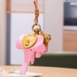 バッグチャーム  小物入れ アクセサリーケース  本革レザー チャーム  持ち運び チャーム  バッグアクセサリー バッグ小物 全4色 SKU:IPC12162024077 - 画像 (12)