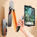 壁掛けスマホホルダー スマホ・タブレット兼用 壁面用 伸縮可能 スマホスタンド  マグネットスマホスタンド 全2色 SKU:IPC12232024008