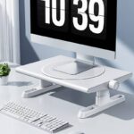 折れ畳式 PCスタンド ノートパソコン スタンド  高度調整可能 360度角度調節可能 ノートパソコンスタンド iPad スタンド black/white 全2色  SKU:IPC12232024009 - Image 7