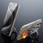 MagSafe対応 スマホリング 360度回転 マグネット式 マグセーフ iPhoneリングホルダー バンカーリング 角度調整 スタンド 全2色 SKU:IPC12232024010 - Image 3