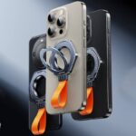 MagSafe対応 スマホリング 360度回転 マグネット式 マグセーフ iPhoneリングホルダー バンカーリング 角度調整 スタンド 全2色 SKU:IPC12232024010 - Image 2