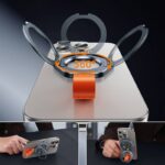 MagSafe対応 スマホリング 360度回転 マグネット式 マグセーフ iPhoneリングホルダー バンカーリング 角度調整 スタンド 全2色 SKU:IPC12232024010 - Image 6