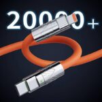 巻き取り式 充電ケーブル  3in1 急速充電ケーブル Lightning/Micro USB/Type-C USBポート ケーブル 収納便利 1.2M 長さ調整可能 全2色 SKU:IPC12232024012 - Image 14