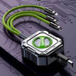 巻き取り式 充電ケーブル  3in1 急速充電ケーブル Lightning/Micro USB/Type-C USBポート ケーブル 収納便利 1.2M 長さ調整可能 全2色 SKU:IPC12232024012 - Image 13