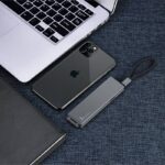 iPhone micro USB Type-C 対応 3 in 1 type-cケーブル  Lightning/Micro USB/Type-C USBポート充電 ケーブル ナイロン  充電ケーブル  gray SKU:IPC12232024014 - Image 11