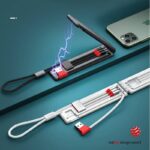 iPhone micro USB Type-C 対応 3 in 1 type-cケーブル  Lightning/Micro USB/Type-C USBポート充電 ケーブル ナイロン  充電ケーブル  gray SKU:IPC12232024014