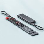 iPhone micro USB Type-C 対応 3 in 1 type-cケーブル  Lightning/Micro USB/Type-C USBポート充電 ケーブル ナイロン  充電ケーブル  gray SKU:IPC12232024014 - Image 4