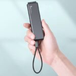iPhone micro USB Type-C 対応 3 in 1 type-cケーブル  Lightning/Micro USB/Type-C USBポート充電 ケーブル ナイロン  充電ケーブル  gray SKU:IPC12232024014 - Image 3