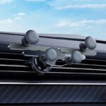 重力式 スマホホルダー エアコン吹出口 小型 車載ホルダー スマホホルダー 片手で操作可能 車載ホルダー  簡単取外し スマホスタンド 着脱簡単 縦横向き可能  角度自由調節可能  落下防止スマホ車載ホルダー  SKU:IPC12232024015 - Image 2