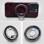 MagSafe対応 スマホリング 360度回転 マグネット式 マグセーフ iPhoneリングホルダー バンカーリング 角度調整 スタンド 全7色 SKU:IPC12232024016 - Image 11