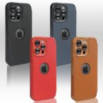 iPhone 16 Pro max 合成革 背面型ケース 耐衝撃 保護ケース  iPhoneSE 2/3 背面型ケース スマホケース 全4色 SKU:IPC12232024017 - Image 3