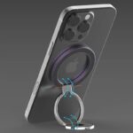 両面強磁力 MagSafe対応 スマホリング 360度回転 マグネット式 マグセーフ iPhoneリングホルダー バンカーリング 角度調整 スタンド 全4色 SKU:IPC12232024021 - Image 8