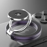 両面強磁力 MagSafe対応 スマホリング 360度回転 マグネット式 マグセーフ iPhoneリングホルダー バンカーリング 角度調整 スタンド 全4色 SKU:IPC12232024021 - Image 2