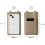 スマホショルダー 本革斜めがけバッグ 通勤バッグ 小物収納 財布 スマホポーチ お財布 レディース ショルダーバッグ スマホショルダーバッグ 全7色 SKU:IPC12232024033 - Image 3