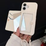 iPhone 16 Pro Max 合成革ケース ショルダー 背面型ケース iPhone SE 背面型ケース iPhone16 PUレザー ケース  全8色  SKU:IPC02222025053LS - Image 2