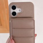 iPhone 16 Pro Max 合成革ケース ショルダー 背面型ケース iPhone SE 背面型ケース iPhone16 PUレザー ケース  全8色  SKU:IPC02222025053LS - Image 7