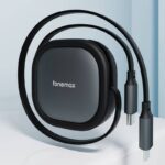 巻き取り式 充電ケーブル PD60W 急速充電ケーブル 1.2m Lightning/Type-C USBポート ケーブル 収納便利 高耐久 断線防止 充電ケーブル 全2種類 SKU:PC01112024002LS - Image 6