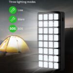 【PSE認証済】 ソーラーバッテリー PS-900 50000mAh 超大容量 軽量 ソーラーチャージャー4台同時充電 2.1A急速充電 32連LED照明ライト搭載 スマホ充電器 モバイル充電器 全6色 SKU:PC01122024010LS - Image 9