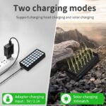 【PSE認証済】 ソーラーバッテリー PS-900 50000mAh 超大容量 軽量 ソーラーチャージャー4台同時充電 2.1A急速充電 32連LED照明ライト搭載 スマホ充電器 モバイル充電器 全6色 SKU:PC01122024010LS - Image 12