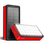 【PSE認証済】 ソーラーバッテリー PS-900 50000mAh 超大容量 軽量 ソーラーチャージャー4台同時充電 2.1A急速充電 32連LED照明ライト搭載 スマホ充電器 モバイル充電器 全6色 SKU:PC01122024010LS - Image 8