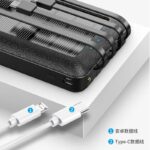 【PSE認証済】 ソーラーバッテリー PS-159 30000mAh 超大容量 軽量 ソーラーチャージャー スマホスタンド機能  LEDライト付 モバイル充電器 Black SKU:PC01122024009LS - Image 12