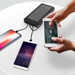 【PSE認証済】 ソーラーバッテリー PS-159 30000mAh 超大容量 軽量 ソーラーチャージャー スマホスタンド機能  LEDライト付 モバイル充電器 Black SKU:PC01122024009LS - Image 11