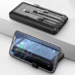 【PSE認証済】 ソーラーバッテリー PS-159 30000mAh 超大容量 軽量 ソーラーチャージャー スマホスタンド機能  LEDライト付 モバイル充電器 Black SKU:PC01122024009LS - Image 2