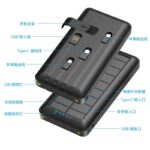 【PSE認証済】 ソーラーバッテリー PS-159 30000mAh 超大容量 軽量 ソーラーチャージャー スマホスタンド機能  LEDライト付 モバイル充電器 Black SKU:PC01122024009LS - Image 7