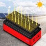 【PSE認証済】 ソーラーバッテリー PS-900 50000mAh 超大容量 軽量 ソーラーチャージャー4台同時充電 2.1A急速充電 32連LED照明ライト搭載 スマホ充電器 モバイル充電器 全6色 SKU:PC01122024010LS - Image 20