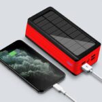 【PSE認証済】 ソーラーバッテリー PS-900 50000mAh 超大容量 軽量 ソーラーチャージャー4台同時充電 2.1A急速充電 32連LED照明ライト搭載 スマホ充電器 モバイル充電器 全6色 SKU:PC01122024010LS - Image 19