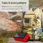 【PSE認証済】ソーラー充電器 ワイヤレス充電 急速充電 PS-400 ソーラー モバイルバッテリー 大容量 モバイルバッテリー ソーラー充電器LEDライト 防災グッズ 全6色 SKU:PC01122024014LS - Image 16