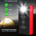 【PSE認証済】ソーラー充電器 ワイヤレス充電 急速充電 PS-400 ソーラー モバイルバッテリー 大容量 モバイルバッテリー ソーラー充電器LEDライト 防災グッズ 全6色 SKU:PC01122024014LS - Image 14