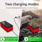 【PSE認証済】ソーラー充電器 ワイヤレス充電 急速充電 PS-400 ソーラー モバイルバッテリー 大容量 モバイルバッテリー ソーラー充電器LEDライト 防災グッズ 全6色 SKU:PC01122024014LS - Image 11