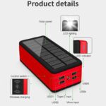 【PSE認証済】ソーラー充電器 ワイヤレス充電 急速充電 PS-400 ソーラー モバイルバッテリー 大容量 モバイルバッテリー ソーラー充電器LEDライト 防災グッズ 全6色 SKU:PC01122024014LS - Image 7