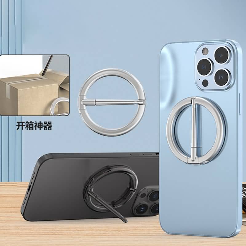 PC01182024016LS-19.jpg マグネット式 アルミ合金製 スマホ スタンド Magsafe対応アクセサリー 折り畳式 スマートフォン ホルダー 全2色 SKU:PC01182024016LS - Image 1