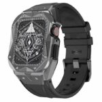 Apple Watch 44/45mm ステンレス製 一体型 バンド アップルウォッチ カバー 腕時計バンド アップル ウォッチ ベルト 全4色 SKU:PC01182024034LS