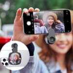 携帯電話反射板 撮影ミラー カメラクリップ  リフレクション撮影鏡 スマートフォンカメラミラー反射クリップ 撮影小物 写真撮影用品 全2色 SKU:PC01182024035LS