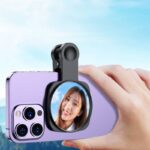 携帯電話反射板 撮影ミラー カメラクリップ  リフレクション撮影鏡 スマートフォンカメラミラー反射クリップ 撮影小物 写真撮影用品 全2色 SKU:PC01182024035LS - Image 3