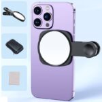 携帯電話反射板 撮影ミラー カメラクリップ  リフレクション撮影鏡 スマートフォンカメラミラー反射クリップ 撮影小物 写真撮影用品 全2色 SKU:PC01182024035LS - Image 4