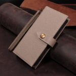 iPhone15 高級本革レザー ケース 手帳型 ケース  スタンド機能 カード収納可能 iPhone15 Pro対応 本革 レザー ケース スマホケース  全4色 SKU:PC01223024010LS - Image 5