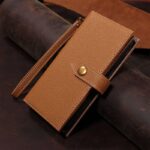 iPhone15 高級本革レザー ケース 手帳型 ケース  スタンド機能 カード収納可能 iPhone15 Pro対応 本革 レザー ケース スマホケース  全4色 SKU:PC01223024010LS - Image 4