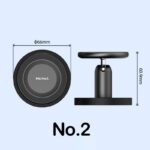 多用途 強磁力 スマホマウント magsafeベース+自由雲台 デザイン  スマホスタンド スマホ・デジカメ 三脚 自撮り スタンド 強磁力 スマホマウント 三脚ホルダー スマホ用 強磁力 スマホマウント 全2種類  SKU:PC01252024001LS - Image 5