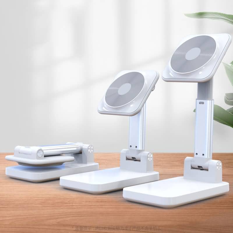 PC01252024002LS-3.jpg magsafe対応 スマホスタンド 折れ畳み式 スマートフォン スタンド スマートフォンホルダー スマホアクセサリー Black/White 全2色 SKU:PC01252024002LS - Image 1