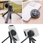 多用途 強磁力 スマホマウント magsafeベース スマホスタンド スマホ・デジカメ 三脚 自撮り スタンド 強磁力 スマホマウント 三脚ホルダー スマホ用 強磁力 スマホマウント 全2種類 SKU:PC01252024003LS - Image 4